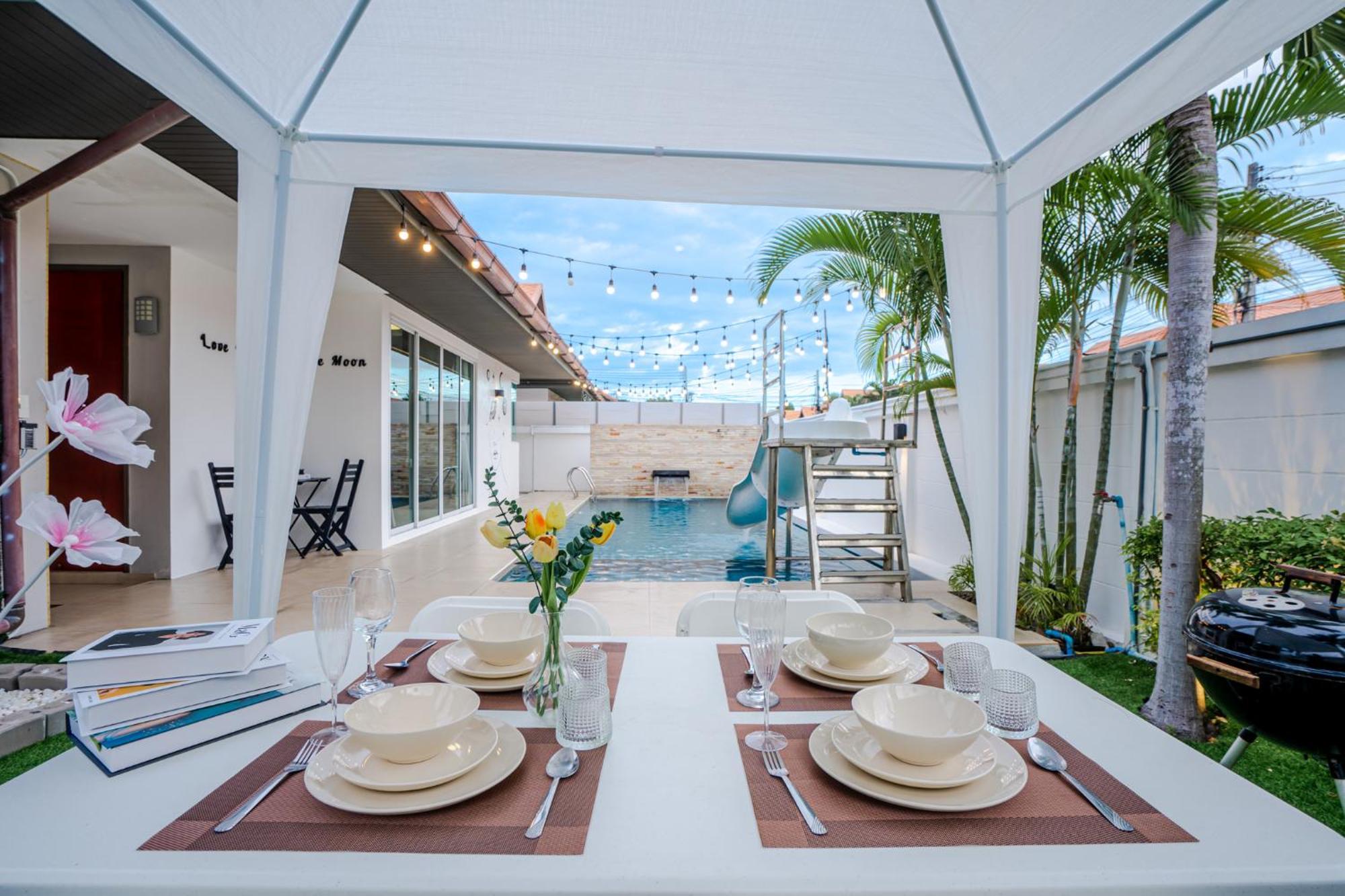 Moon Cave Poolvilla Pattaya บ้านพักพูลวิลล่า Jomtien Beach Exteriör bild